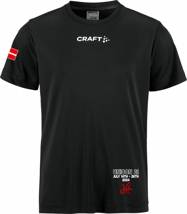 Craft - Dft Polyester T-Shirt Kids - Svart