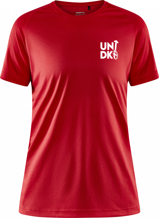 Craft - Dft Danmarks Polyester T-Shirt Dame - Rød